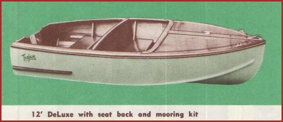 1952 sea queen deluxe 12 foot seat backs