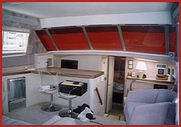 10.8 meter galley and salon