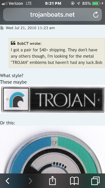 1973 Trojan Sedan Emblems