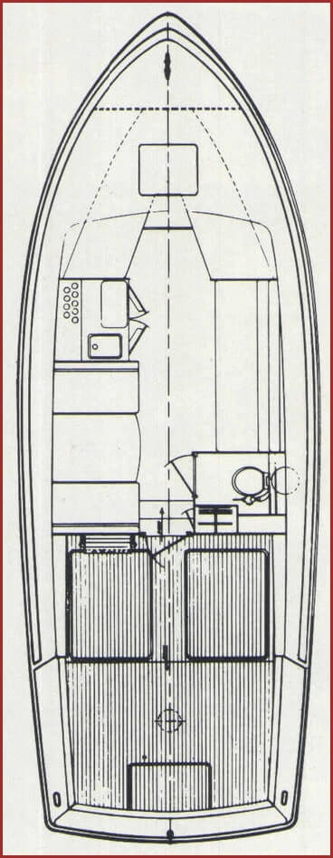 1974 f30 sport fisherman line drawing