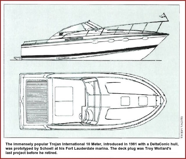 1981 10 Meter Trojan International line drawing