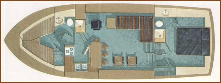 1978 motor yacht line drawing