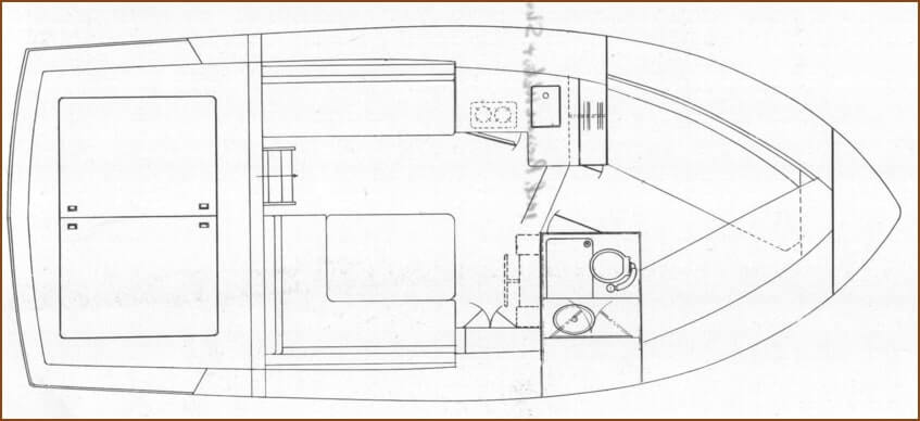 Trojan F-28 line drawing