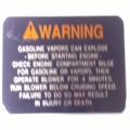 Dash Warning Label