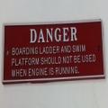 Boarding Ladder 'Danger' Placard