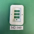 Switch Plate - 3 Slot (Horizontal) -- (342-160)