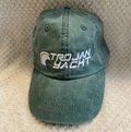 Trojan Cap -- Stone Wash Green / White (Canadian)