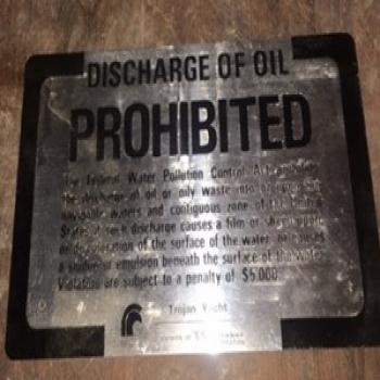 Trojan Oil Placard - Click Image to Close