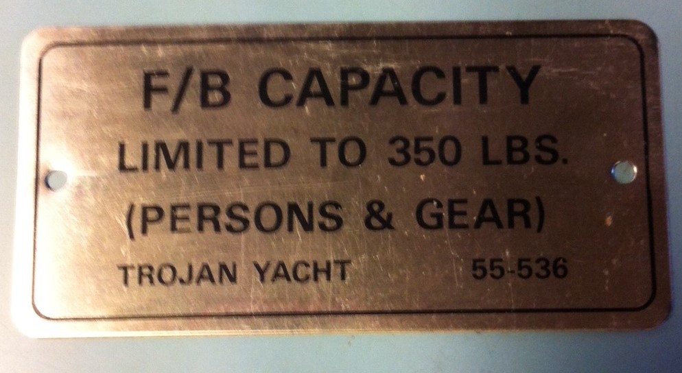 F26 Capacity Plate - Click Image to Close