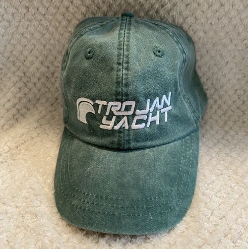 Trojan Cap -- Stone Wash Green / White (US Only) - Click Image to Close