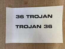 Trojan F-36 Decal 1979-1992