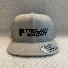 Trojan Cap Flat -- Gray / Black (Canada)