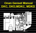 Onan (DIESEL) DKC-DKD-MDKC-MDKD Genset Manual